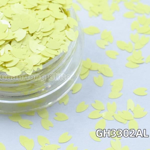 OEM Iridescent Macaron Pink Chunky Glitter Powder Quick Sand Petals Leaves