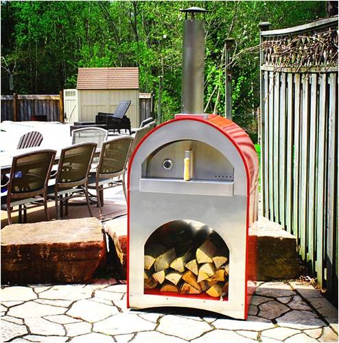 2200mm Stainless Steel Wood Fired Oven AGA Spatula Wood Burning Oven