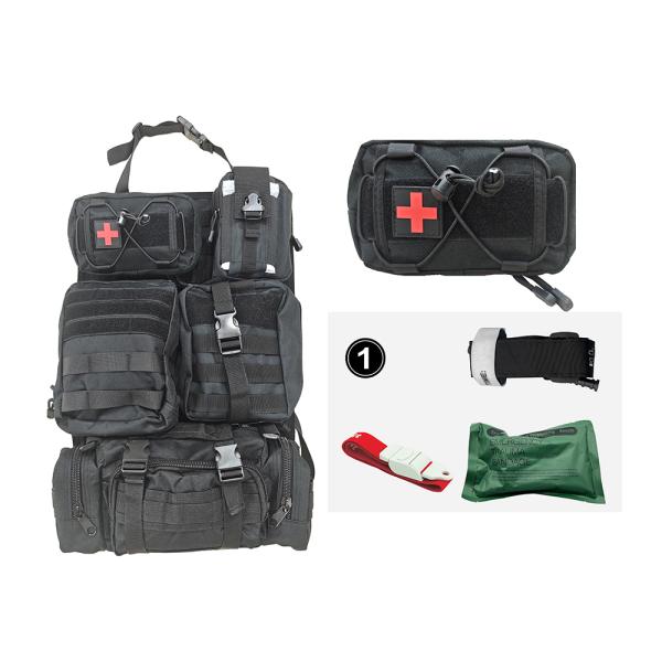 Hot Selling Professional Outdoor Adventure Off-Road Vehicle Tactical Rescue Kit Emergency Medical Supplies for Safety First Aid