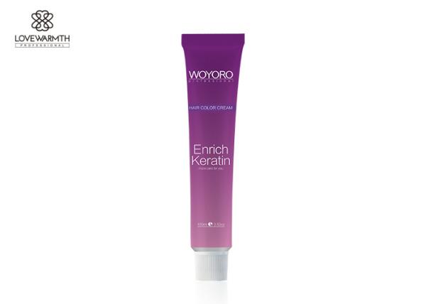 Material permanente da fórmula do cuidado do volume do creme 80ml da cor do cabelo do extrato da queratina para o salão de beleza