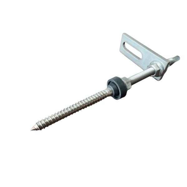 Двойная законченная шпилька с резьбой болта с плитой нержавеющей стали для крыши металла с деревянным purlin