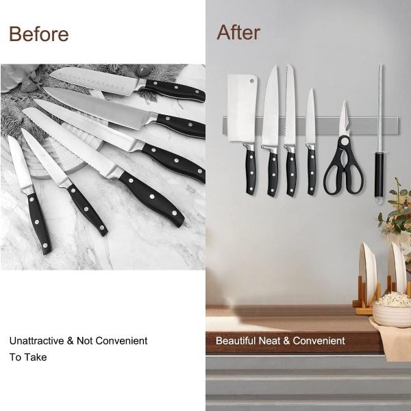 304 Stainless Steel Magnetic Knife Holder For Wall Corrosion Protection