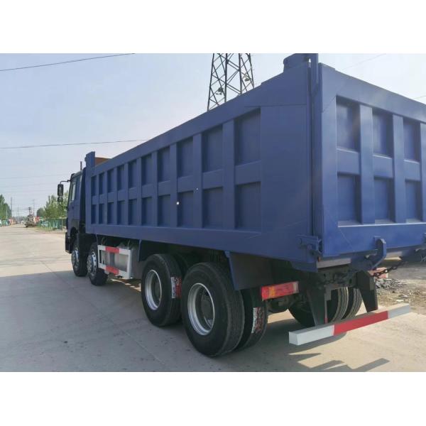 Used HOWO Tipper Truck 8X4 Dark Blue Euro3 for Heavy Duty Dump in Urban Construction