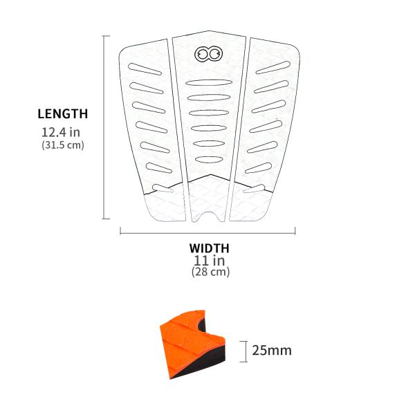 3M or Domestic Adhesive Surfboard Traction Pad for Deck Grip SUP Front Tail Pad