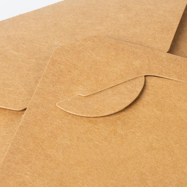 Custom Logo Printing 337g 18g PE Kraft Paper Lunch Box Take Away Boxes For Food