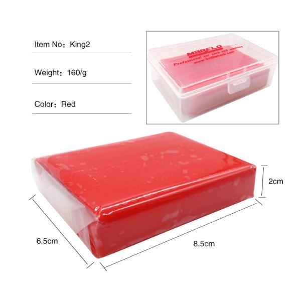 Red Medium Mild Grade Clay Bar Kit For Car Washing Auto Detailing