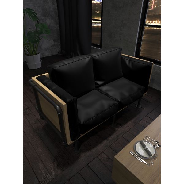Premium Industrial Style Metal Bar Table Chair Set For Restaurant Coffee Shop