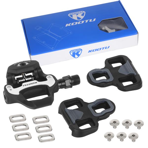 KOOTU Bike Pedals Road Bike LOOK KEO Pedals 9/16'' Bicycle Clipless Pedals