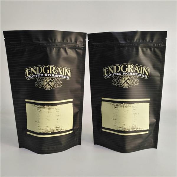 Storage Custom Logo Printed Stand Up Zipper Pouch Resealable Plastic Food Seal Coffee Bag
