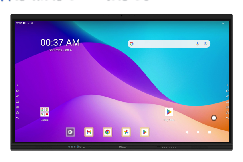 iBoard Google EDLA Certified 75 Inch Interactive Displays Flat Panel Smart Boards