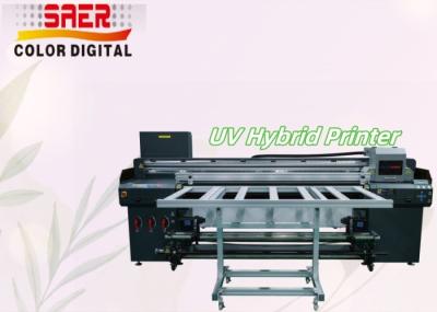 Roll to Roll And Flatbed UV Hybrid Printer Friendly Product 180cm Width UV Printer