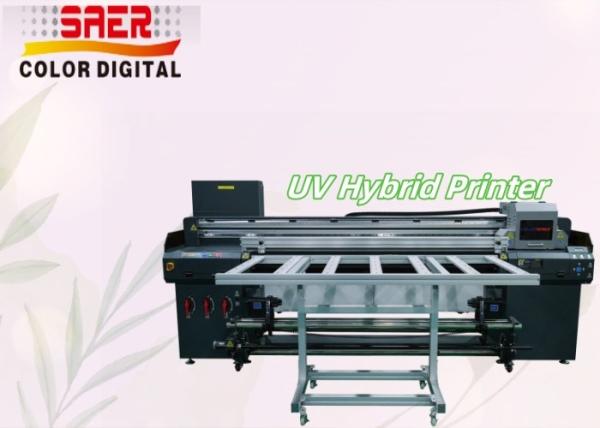 Roll to Roll And Flatbed UV Hybrid Printer Friendly Product 180cm Width UV Printer