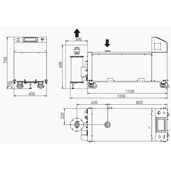 GSD120B(D) 120 m³/h Oilless Dry Screw Vacuum Pump for Lithium Ion Battery Drying