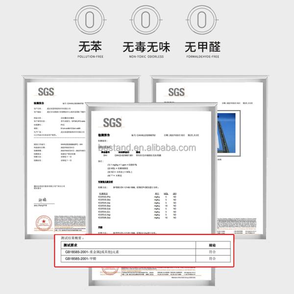 OEM Waterproof Floor Stickers Vinyl TPH Flooring Sticker 0.46mm Thickness