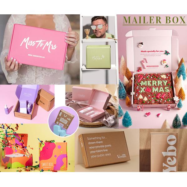 Специализированная привлекательная цена горячая продажа Kraft портативный биоразлагаемый экологический компостируемый гофрированный упаковка одежда почтовый ящик