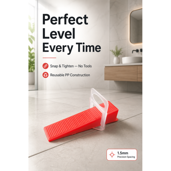 3.0mm Wide Joint Oval Opening Tile Leveling Clip with Non-Staining Virgin PP for Natural Stone