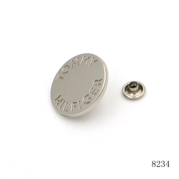 20mm Flat Zinc Alloy Metal Logo Rivet Custom Leather Rivets Studs