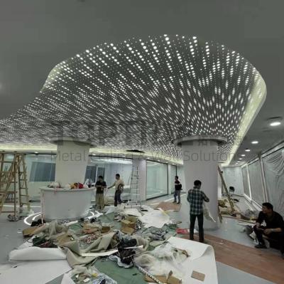 Customized CTC Square Aluminium False Ceiling Perforated Decorative Metal