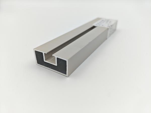 Silver 6063 T5 Aluminium Partition Profile For Drywall / Glass Wall Systems