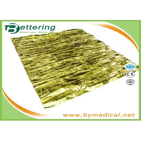 Waterproo Foil Survival Blanket , Thermal Rescue Blanket Golden / Silver Colour