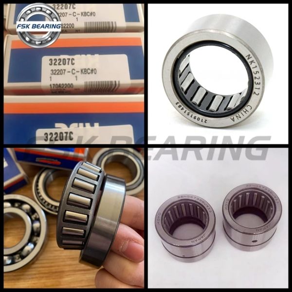 High Precision NK20X33x12 Needle Roller Bearing With Machined Ring ABEC-5