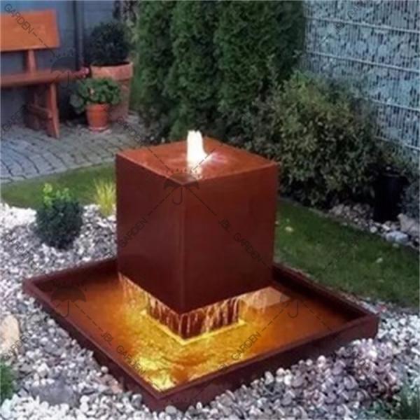 2mm Thick Corten Steel Metal Rain Curtain Water Feature Rusty