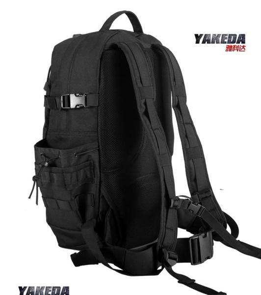 Black Outdoor Tactical Day Pack Backpack , Lightweight Travel Daypack