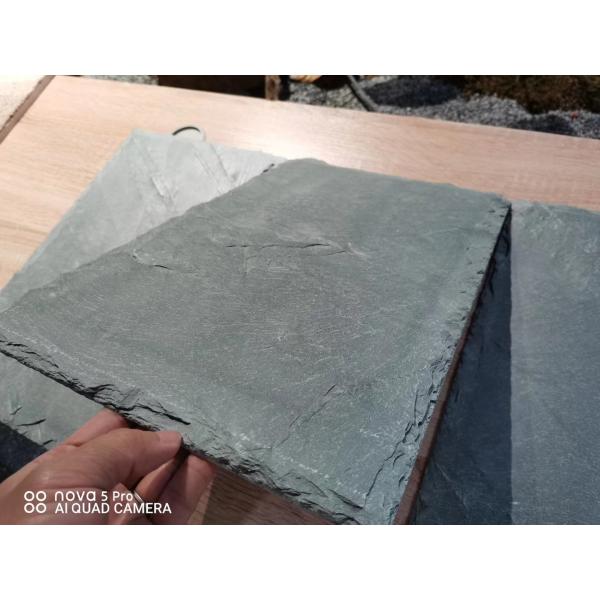 25mm Black Natural Slate Culture Stone Roofing Tiles Bathroom