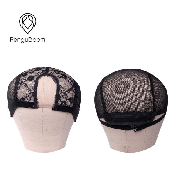 Not Slipping dia 21.1cm Mesh Dome Wig Cap Black Wig Cap Ultra Stretch
