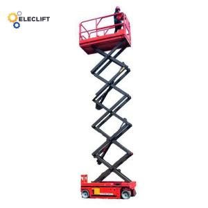 Hydraulic Scissor Lift Self Propelled Lifting Platform 4x8 Feet Dimensions