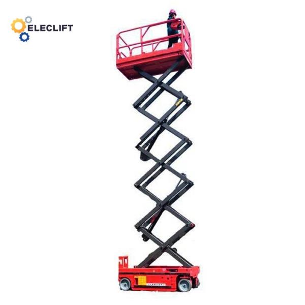 Hydraulic Scissor Lift Self Propelled Lifting Platform 4x8 Feet Dimensions