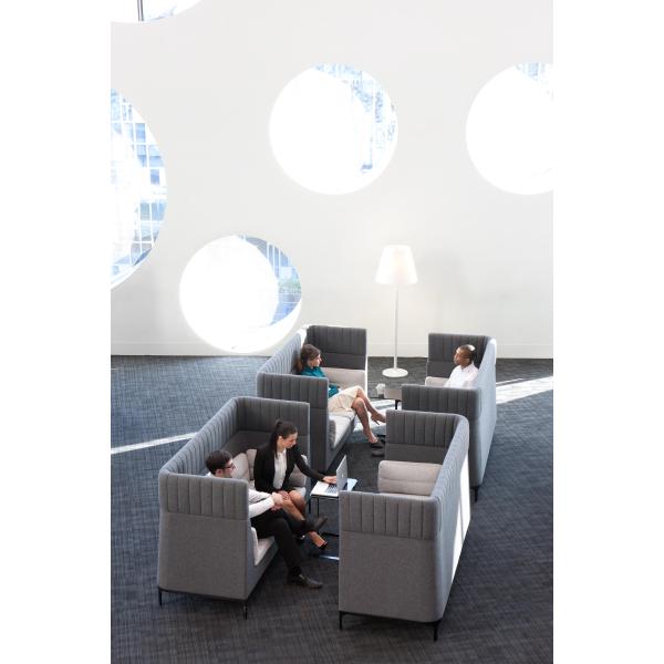 Commercial Booth Seating / Waiting Room Sofa Bench With High Density Foam