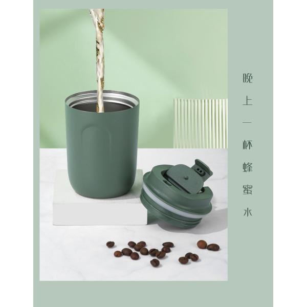 Stainless Steel Coffee Cup Travel Mug Double Wall Vacuum Cup Reusable Tumbler Cup For Car Thermos With Lid For Keep Hot/Ice Coffee