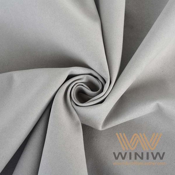 Free To Breathe Genuine PU Leather Suede Fabric For Shoe Lining