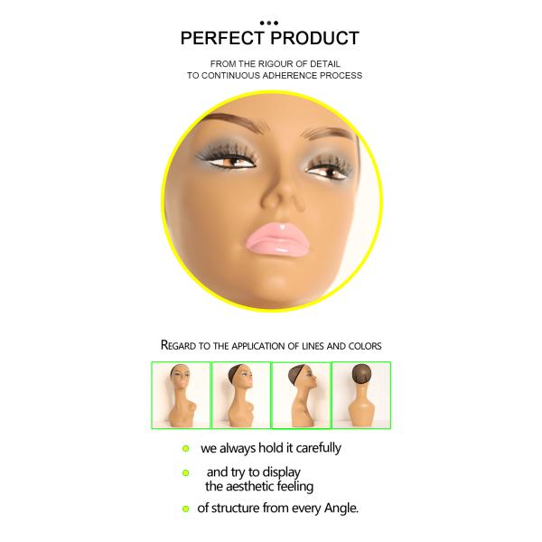 Pq-11 Wig Training Mannequin Strictly Selected Materials Light In Weight Beautiful Makeup