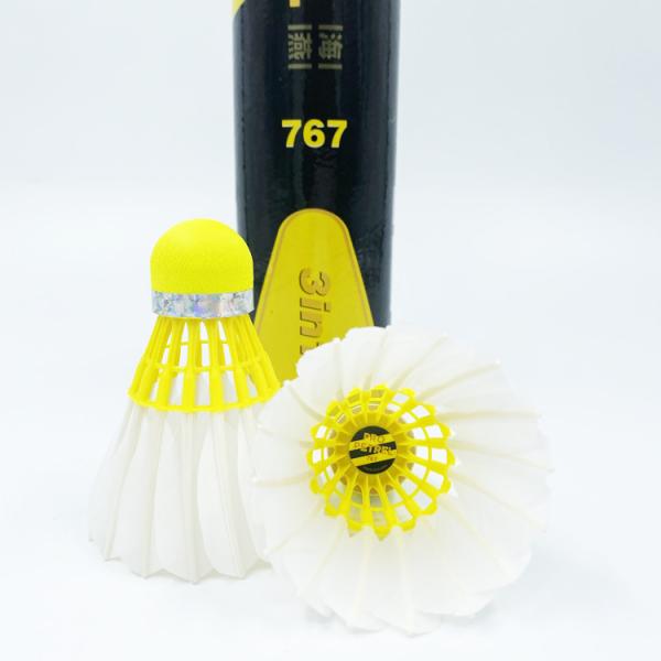 3in1 Durable Goose Feather Shuttlecock Pro Petrle 767 Badminton Shuttlecock