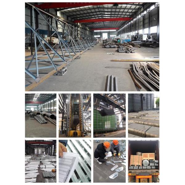 Tour en acier de télécommunication tubulaire d'OIN 1461 ASTM A123 HDG