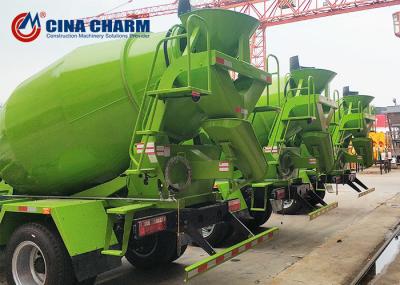 Caminhão concreto do misturador de cimento do depósito de gasolina 700L 4m3