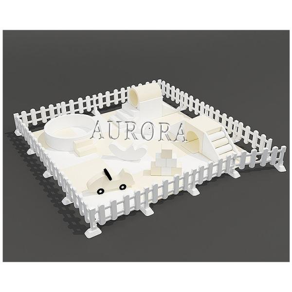 Soft Play Set Equipment Outdoor White With Nude Color Package Set For Kids
