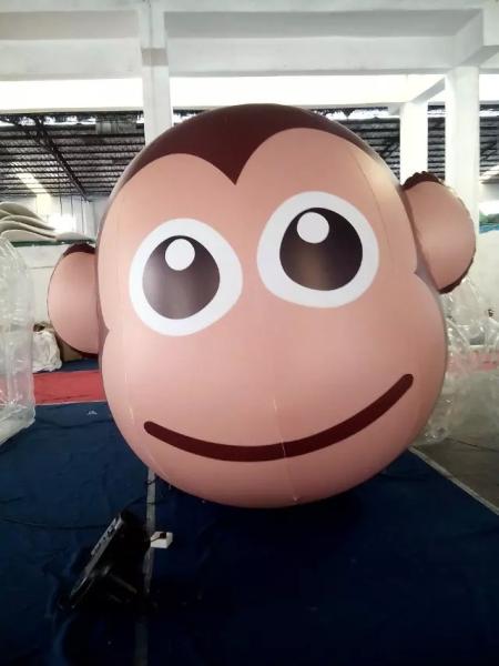 customized giant advertising lighting inflatable monkey balloon