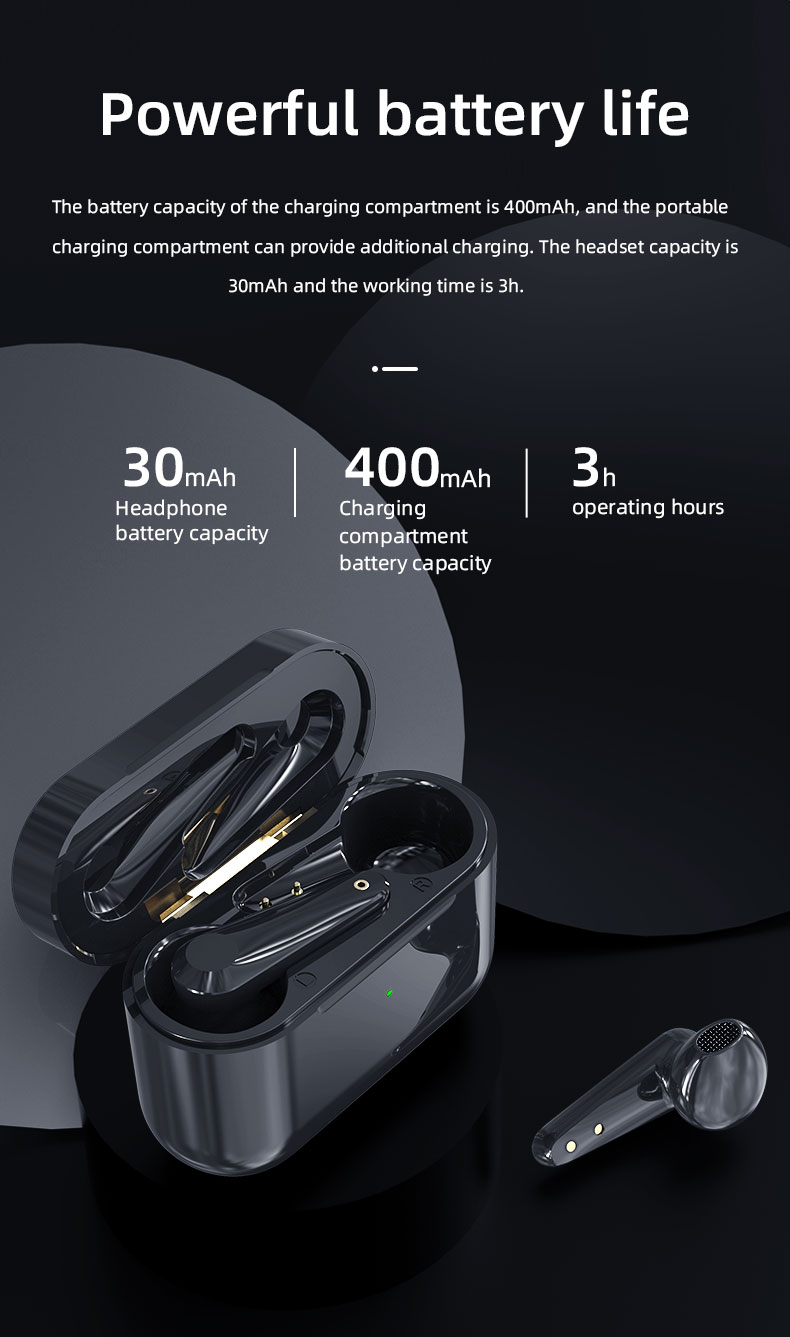 Беспроводной шлемофон стереофонического звука В-уха наушников TWS Bluetooth Earbudz XY-8 Bluetooth 5,0 беспроводной