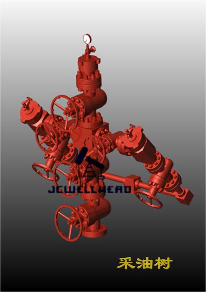 3000 Psi  Pressure Oil & Gas Christmas Tree , Oil Wellhead Equipment  Dual Wing