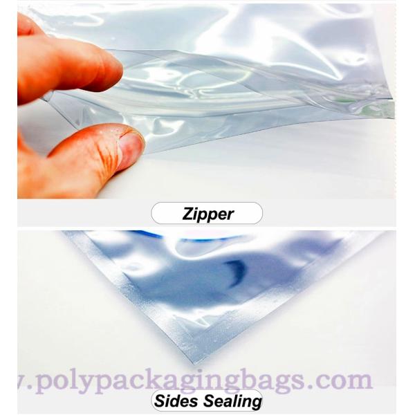 Recyclable CPP Clear Plastic Zipper Bag With Tear Notch