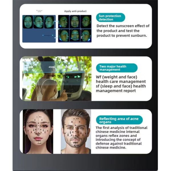 2in1 3 Cameras 3D AI Microscopic Scalp Handle Scalp Scanner Facial Skin Analyzer