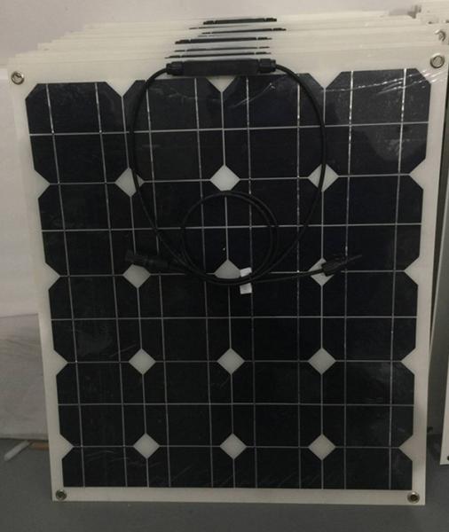Customized SunPower Flexible Solar Panels , Flexible Solar Panels Marine 50W