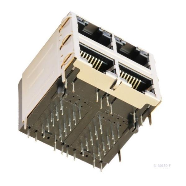 SI-30159-F 10/100 BT Stacked RJ45 Jack Shielded In Ethernet Switches LPJ27892AWNL