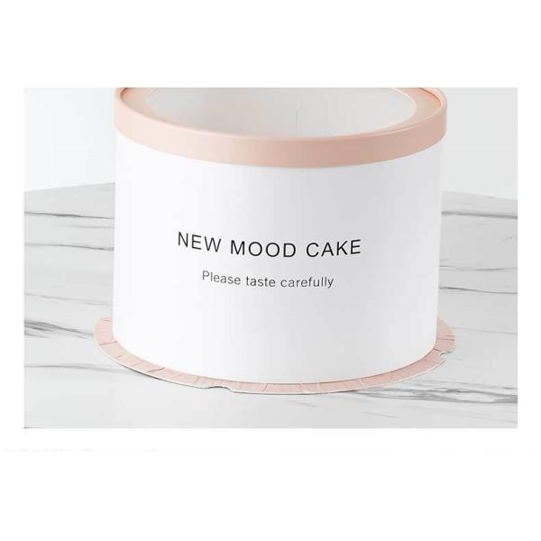 ISO9001 round Paper Food Grade Packaging 300gsm white cardboard For Cake