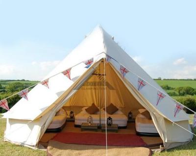 White Outdoor Canvas Tent For For Emergency Shelter Disaster Relief & Camping