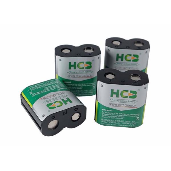 6V CR-P2 Primary Lithium Primary Battery / Manganese Dioxide Battery High Voltage