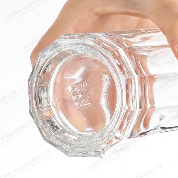 Material do corpo Garrafa de cilindro de vidro 350ml 550ml 750ml para licor vodka uísque